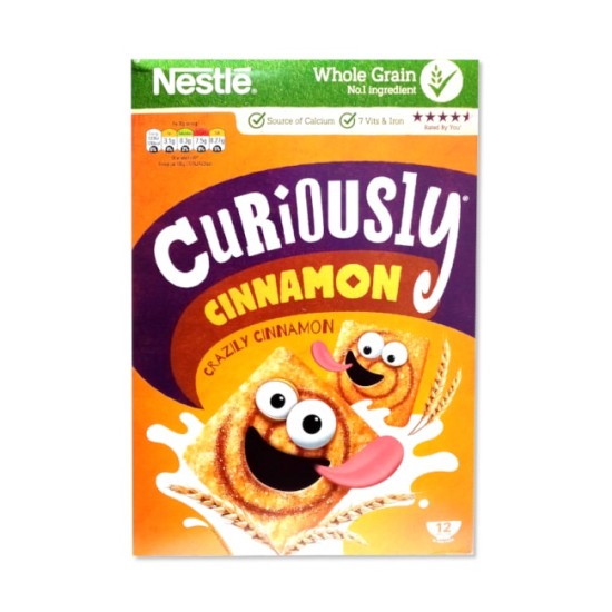 Nestle Curiously Cinnamon Wholegrain Cereal 375g