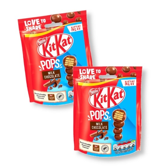 Nestle Kit Kat Milk Chocolate Pops 100g - 2 For £1.49