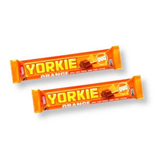 Nestle Yorkie Orange Duo Chocolate Bar 72g - 2 For £1