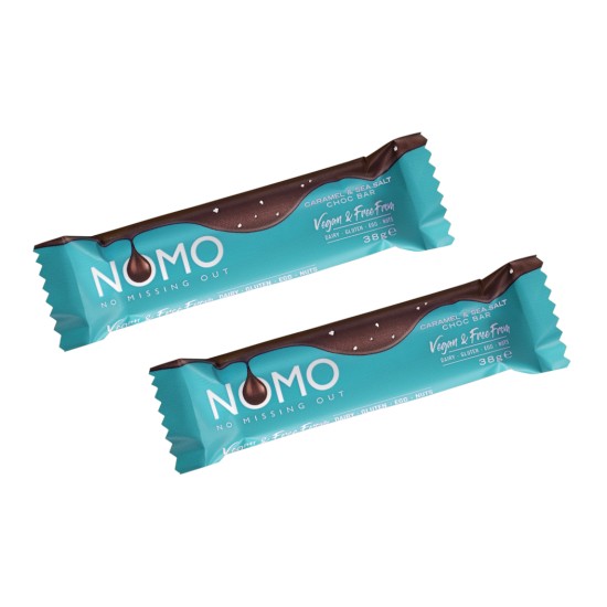 NOMO Caramel & Sea Salt Chocolate Bar 38g - 2 For £1