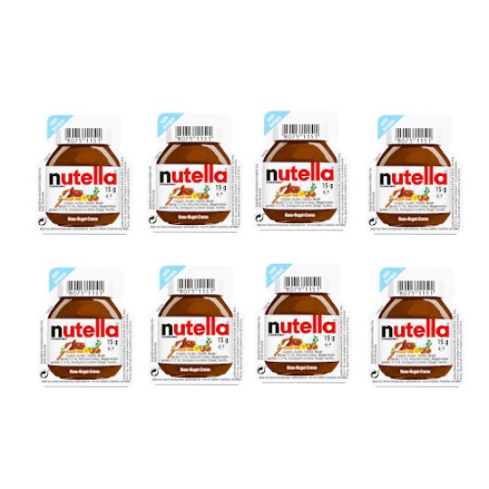 Nutella Chocolate One Serving Spread 15g - 8 For £1