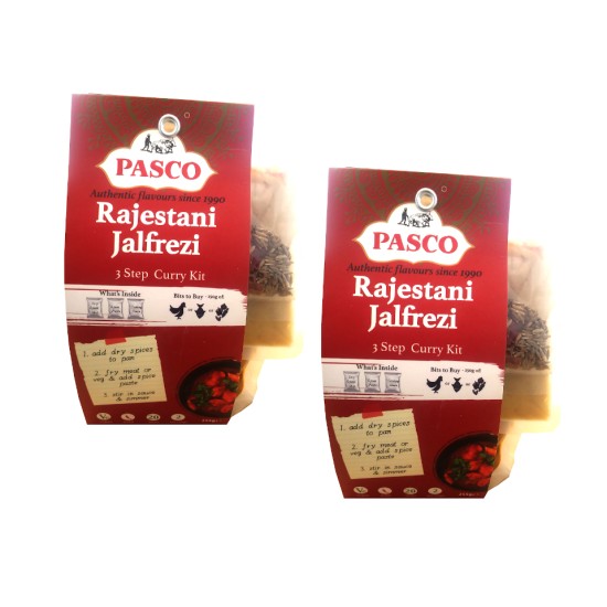 Pasco Rajestani Jalfrezi Chicken 3 Step Curry Kit 255g - 2 For £1