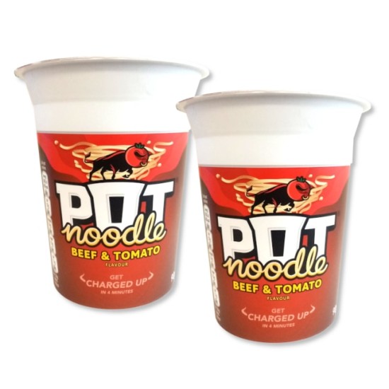 Pot Noodle Beef & Tomato 90g - 2 For £1