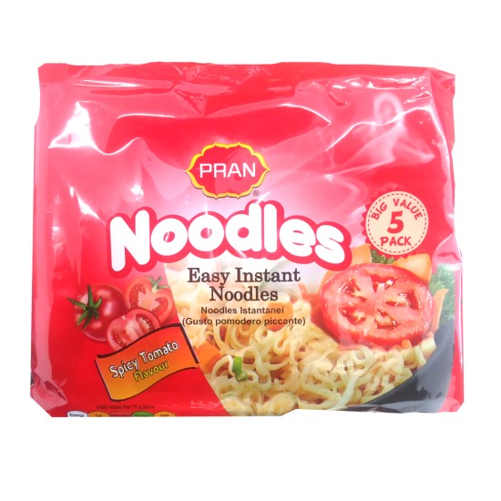 Pran Easy Instant Noodles Spicy Tomato Flavour 5pk