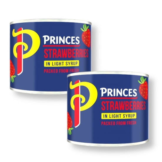 Princes Strawberries in Light Syrup 210g - 2 For £1