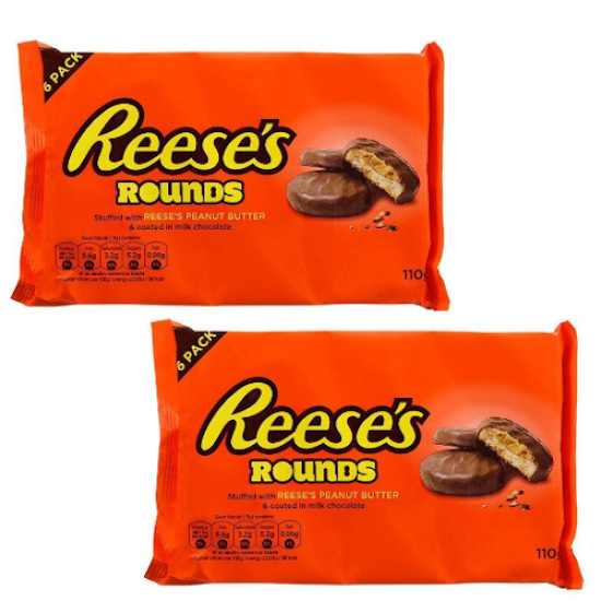 Reeses Rounds Peanut Butter Biscuits 110g 2 For £1