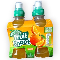 Robinsons Fruit Shoot Orange Drink 4pk 200ml