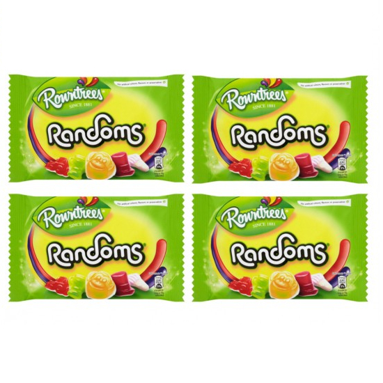 Rowntrees Randoms Sweets 50g 4 For £1