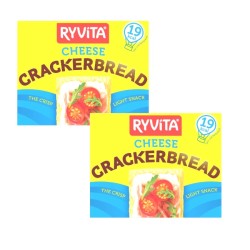 Ryvita cheese Flavour Crackerbread 125g - 2 For £1.50