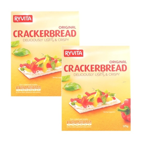 Ryvita Crackerbread Original 125g - 2 For £1