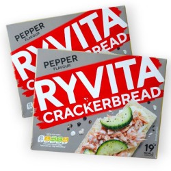 Ryvita Pepper Crackerbread 125g - 2 For £1.50