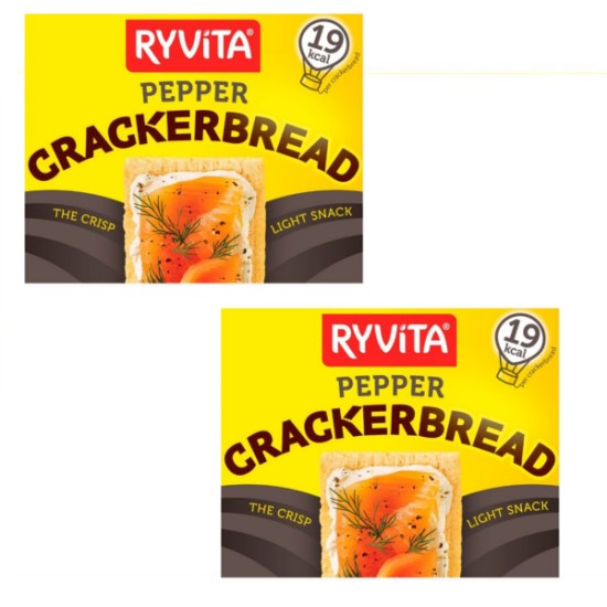 Ryvita Pepper Crackerbread 125g - 2 For £1.50