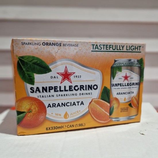 Sanpellegrino Aranciata Sparkling Orange 6 x 330ml