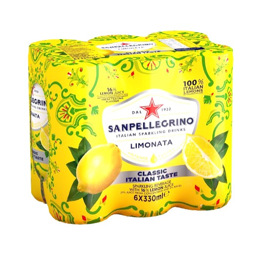San pellegrino Limonata Soft Drink 6pk - 330ml Cans