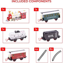 26 pc Deluxe Santas Express Delivery Christmas Train