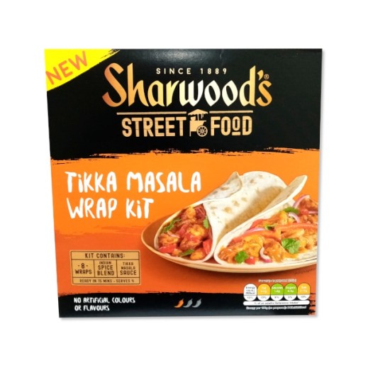 Sharwoods Tikka Masala Wrap Kit 456g