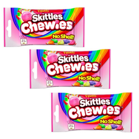 Skittles Chewies No Shell 45g 3 For £1