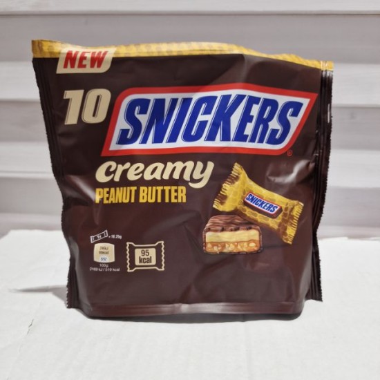 Snickers Creamy Peanut Butter 10pk 182g