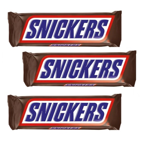 Snickers Chocolate Peanut Bars - 3 For £1