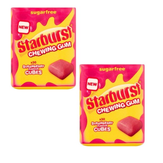 Starburst Strawberry Flavour Chewing Gum 69g - 2 For £1.50