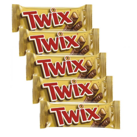 Twix Chocolate Biscuit Bars - 5 For £1
