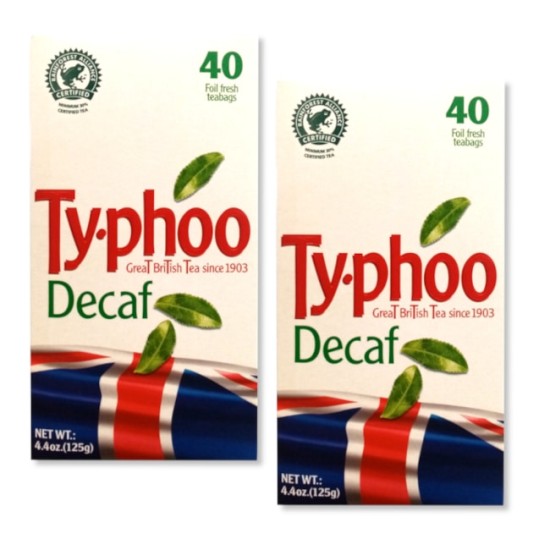 Typhoo Decaf Teabags 40s - 2 For £1.49
