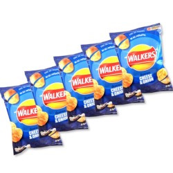 Walkers Cheese & Onion 32.5g - 5 For £1