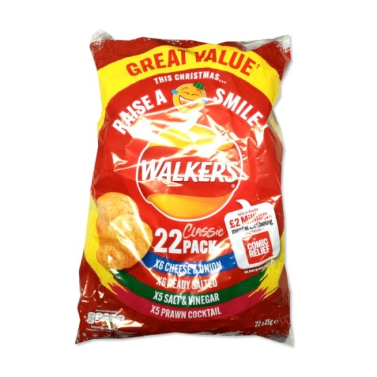 Walkers Classic Variety Crisps 22pk x 25g