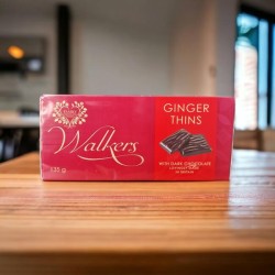 Walkers Ginger Dark Chocolate Thins 135g