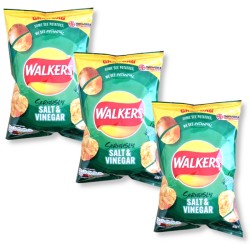 Walkers Salt & Vinegar Grab Bags 45g - 3 For £1