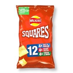 Walkers Squares Variety Crisps 12pk x 22g