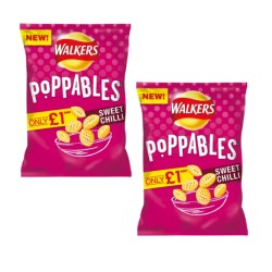 Walkers Sweet Chilli Poppables 60g 2 For £1