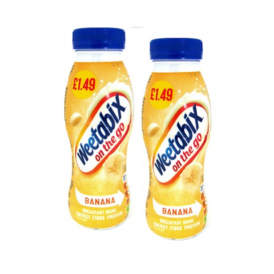 Weetabix On The Go Banana Flavoured Breakfast Drink - 2 For £1