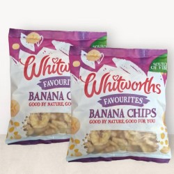 Whitworths Banana Chips 150g - 2 For £1